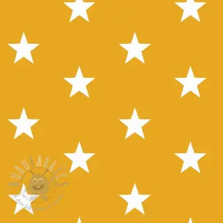 Bombažna tkanina Stars yellow