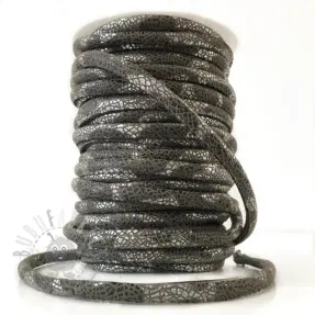 Semiš vrvica Glitter grey
