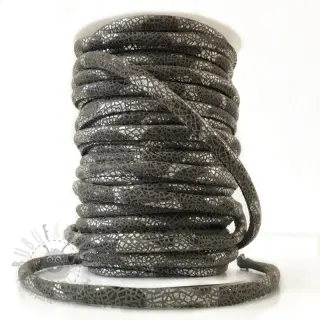 Semiš vrvica Glitter grey