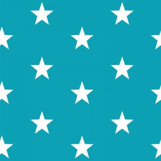 Bombažna tkanina Stars turquoise