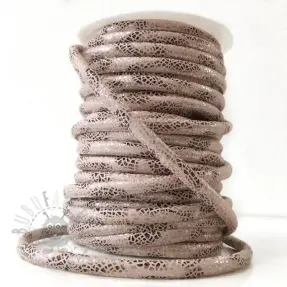 Semiš vrvica Glitter beige