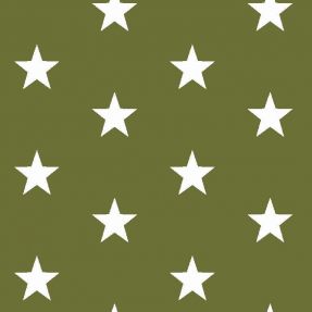 Bombažna tkanina Stars green