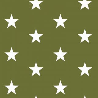 Bombažna tkanina Stars green