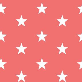 Bombažna tkanina Stars coral