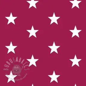 Bombažna tkanina Stars cerise