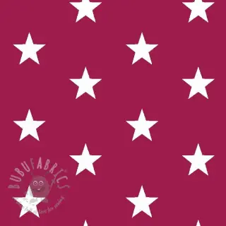 Bombažna tkanina Stars cerise