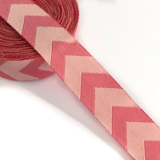Stuha Chevron light pink