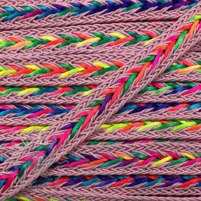Poliestrska pletena vrvica NEON rose