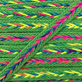Poliestrska pletena vrvica NEON lime