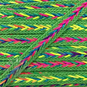 Poliestrska pletena vrvica NEON lime