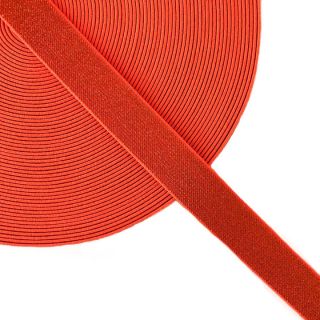 Elastika gladka 2,5 cm glitter neon orange