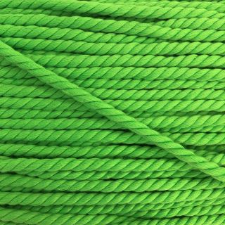 Bombažna vrvica 5 mm neon green