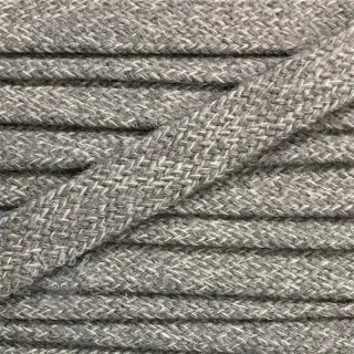 Bombažna vrvica ploska 13 mm melange light grey