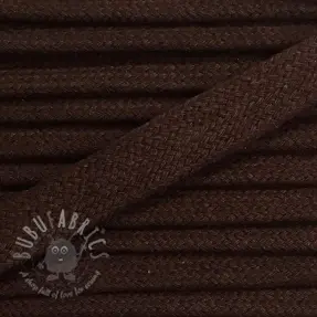 Bombažna vrvica ploska 13 mm brown