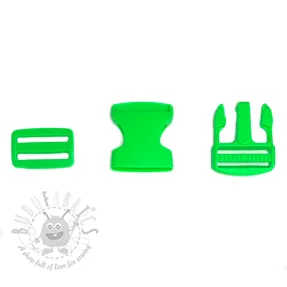 Plastična zaponka 38 mm lime