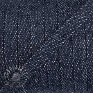 Bombažna vrvica ploska 10 mm Denim navy