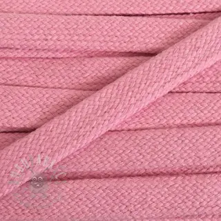 Bombažna vrvica ploska 15 mm pink