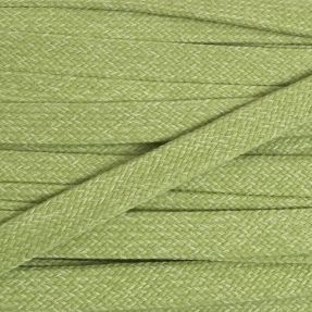 Bombažna vrvica ploska 15 mm melange lime