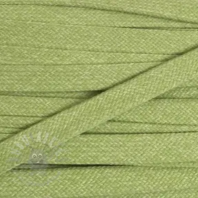 Bombažna vrvica ploska 15 mm melange lime