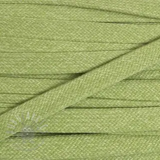 Bombažna vrvica ploska 15 mm melange lime