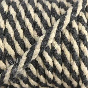 Pamučna vrpca 5 mm grey ecru