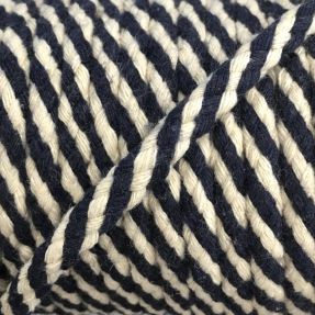 Pamučna vrpca 5 mm dark blue ecru