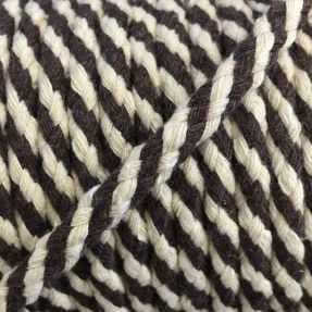 Pamučna vrpca 5 mm brown ecru