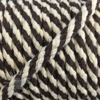 Pamučna vrpca 5 mm brown ecru