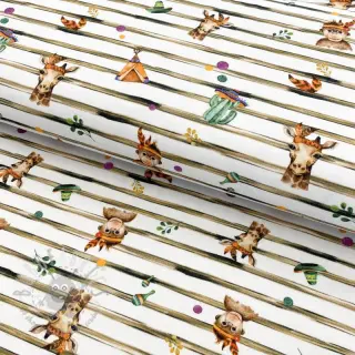 Jersey Snoozy fabrics Indian zoo digital print II. razred