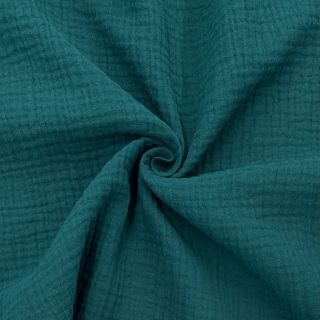 Dvojna gaza/muslin dark cyan