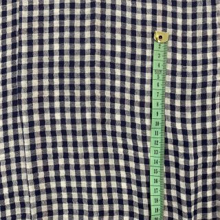 Dvojitá gázovina/mušelín Double sided Checks navy