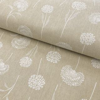 Dekorativna tkanina Linenlook Elegant dandelion natural