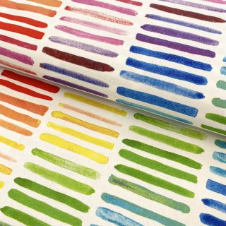 Dekorativno blago premium Colorful rainbow stripe