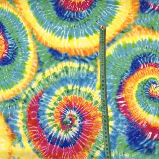 Dekorativna tkanina premium Luxe rainbow swirl digital print
