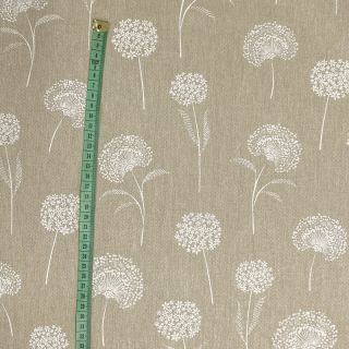 Dekorativna tkanina Linenlook Elegant dandelion natural