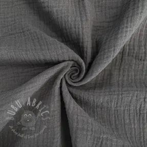 Dvostruka gaza/muslin dark grey ORGANIC