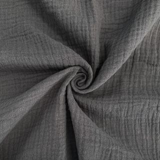 Dvostruka gaza/muslin dark grey ORGANIC