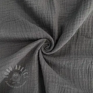 Dvostruka gaza/muslin dark grey ORGANIC