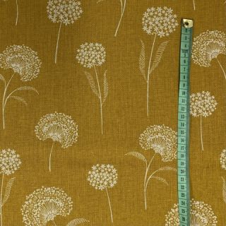 Dekorativna tkanina Linenlook Elegant dandelion golden yellow