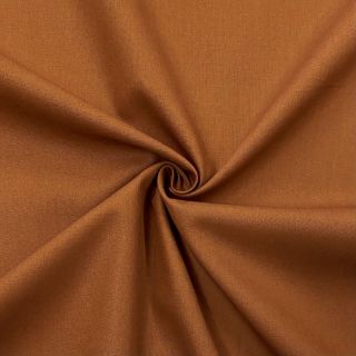 Bombažna tkanina poplin dark cognac