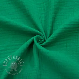 Dvojna gaza/muslin hunter green ORGANIC