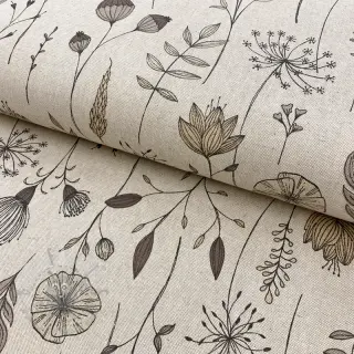 Dekorativno blago Linenlook Handdrawn flowers