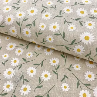 Dekorativno blago Linenlook Daisy sweet field