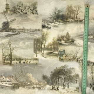 Dekorativna tkanina Winter landscape digital print