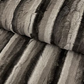 Umjetno krzno Stripe dark brown