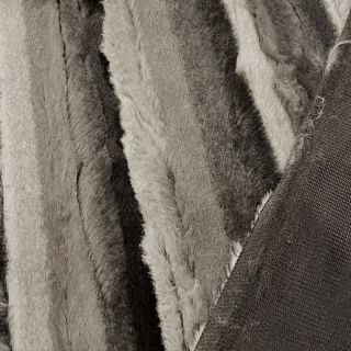 Umjetno krzno Stripe dark brown