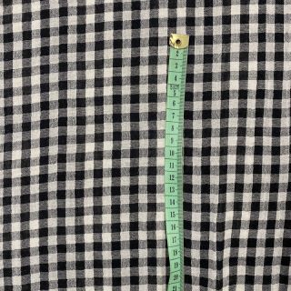Dvojna gaza/muslin Double sided CHECKS MINI black