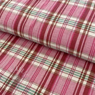 Dvojna gaza/muslin Double sided CHECKS pink