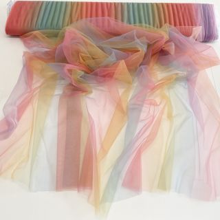 Tyl na TUTU Rainbow design D