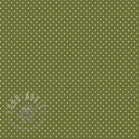 Bombažna tkanina Petit dots green